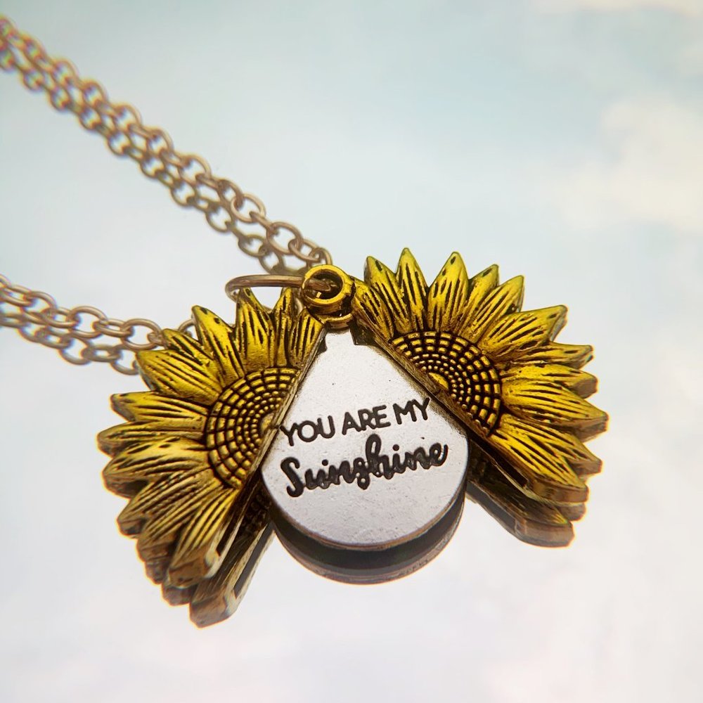 Gold You Are My Sunshine Necklace